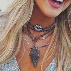 NWOT Raw & Rebellious Diamond Kiss Choker Necklace. Still on website!!!